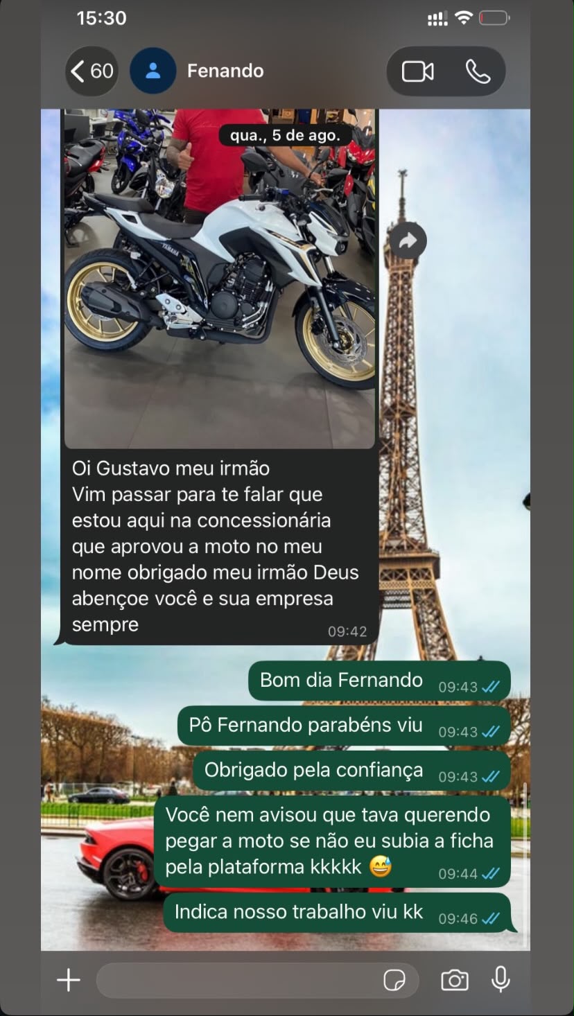 Conversa enviada por cliente